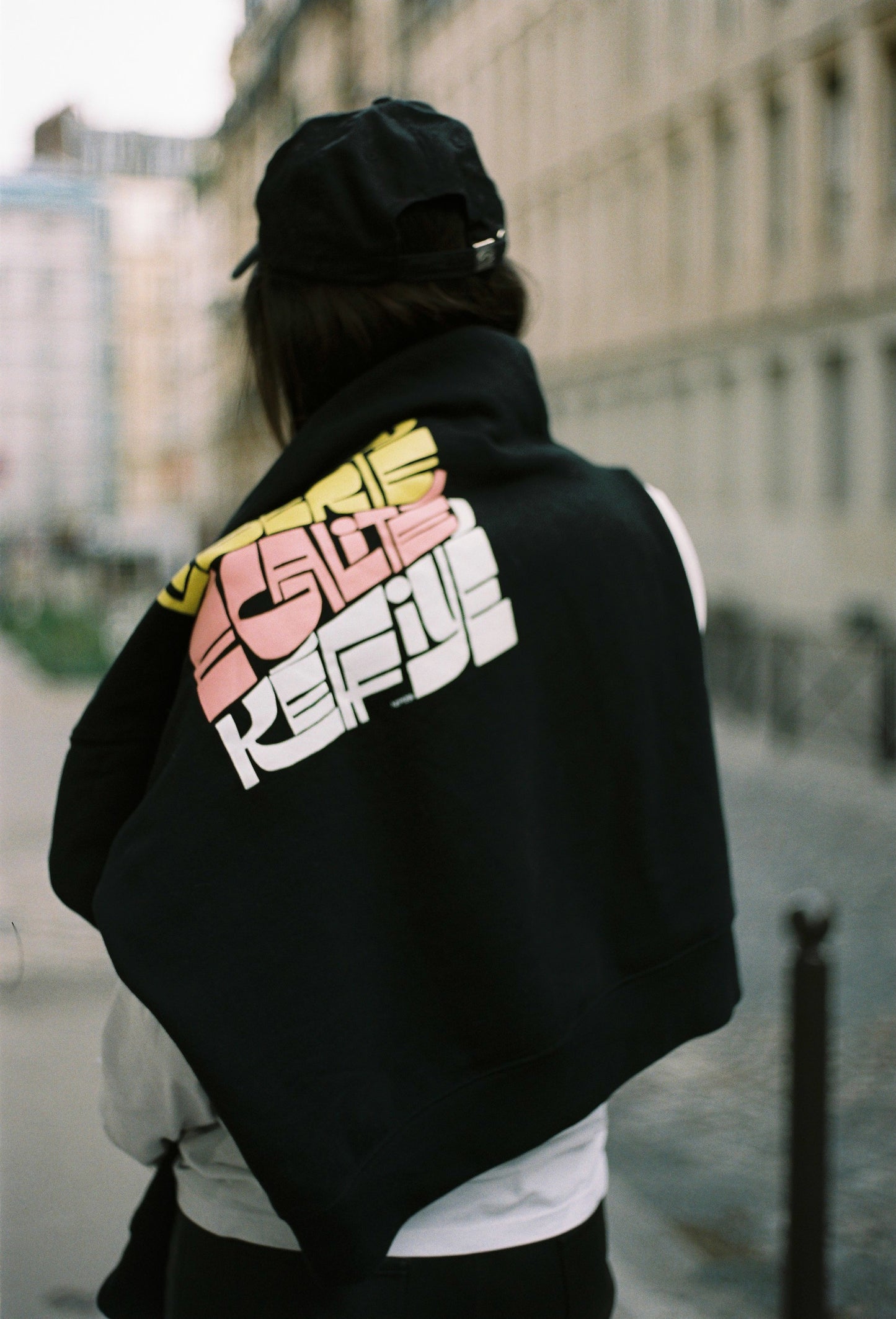 SWEAT SHIRT UNISEXE NOIR COLLAB NAJIR EL MIR