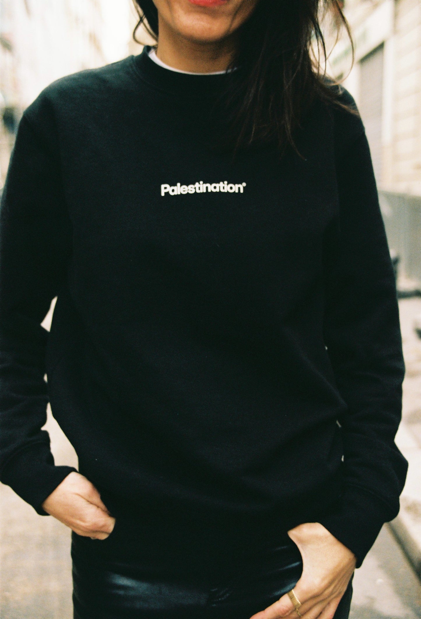 SWEAT SHIRT UNISEXE NOIR COLLAB NAJIR EL MIR