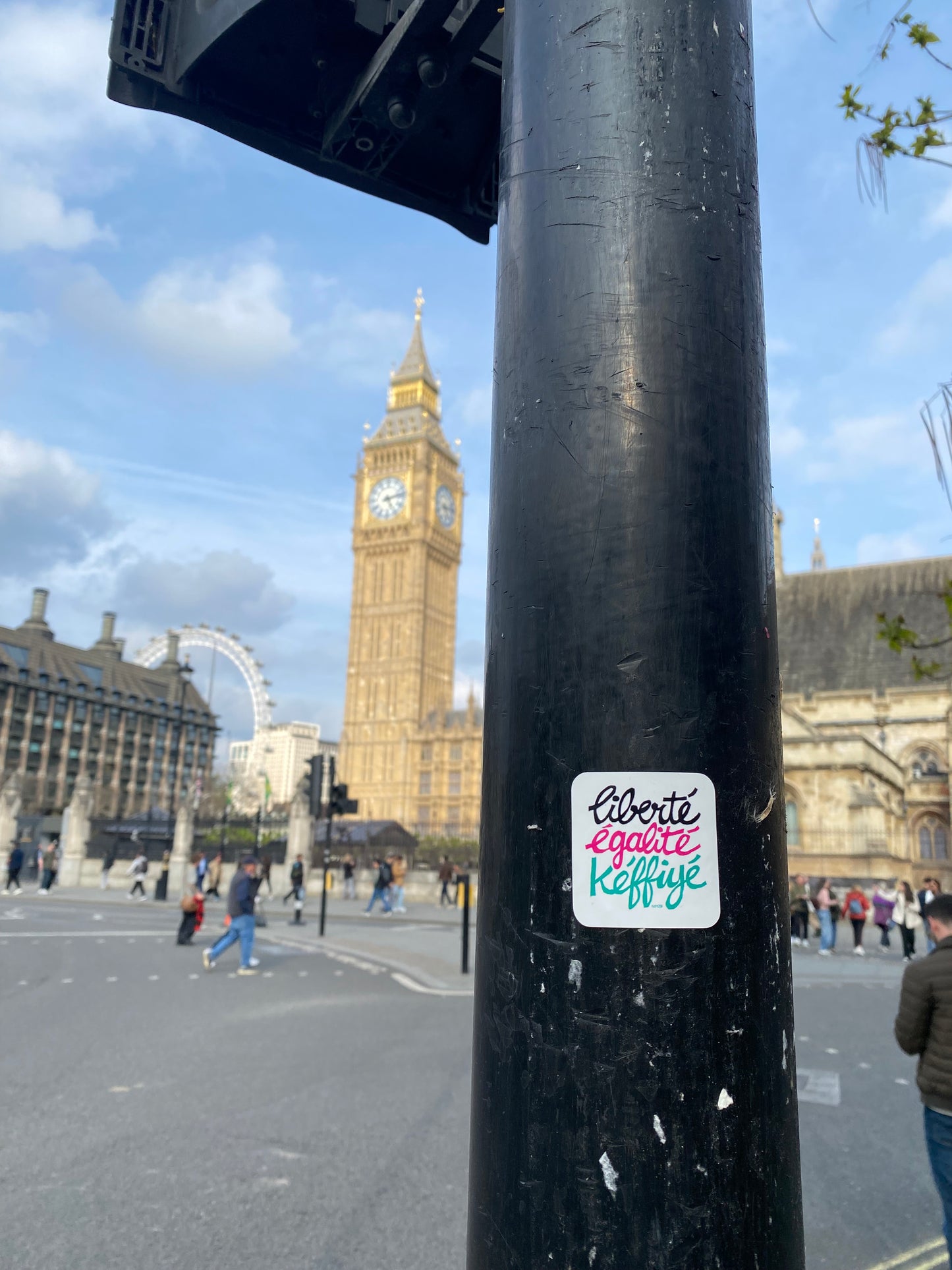 STICKERS "LIBERTÉ ÉGALITÉ KEFFIYÉ" - 100% des bénéfices reversés à l'ONG Palmed