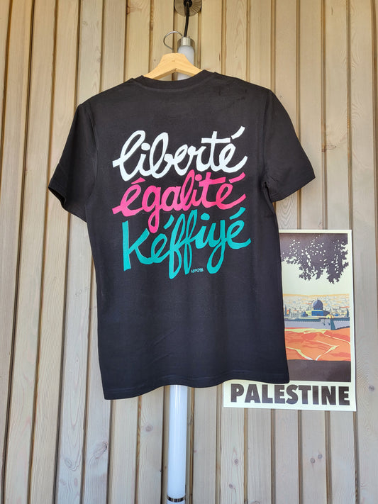 T-SHIRT NOIR MANCHES COURTES COLLAB X NAJI EL MIR